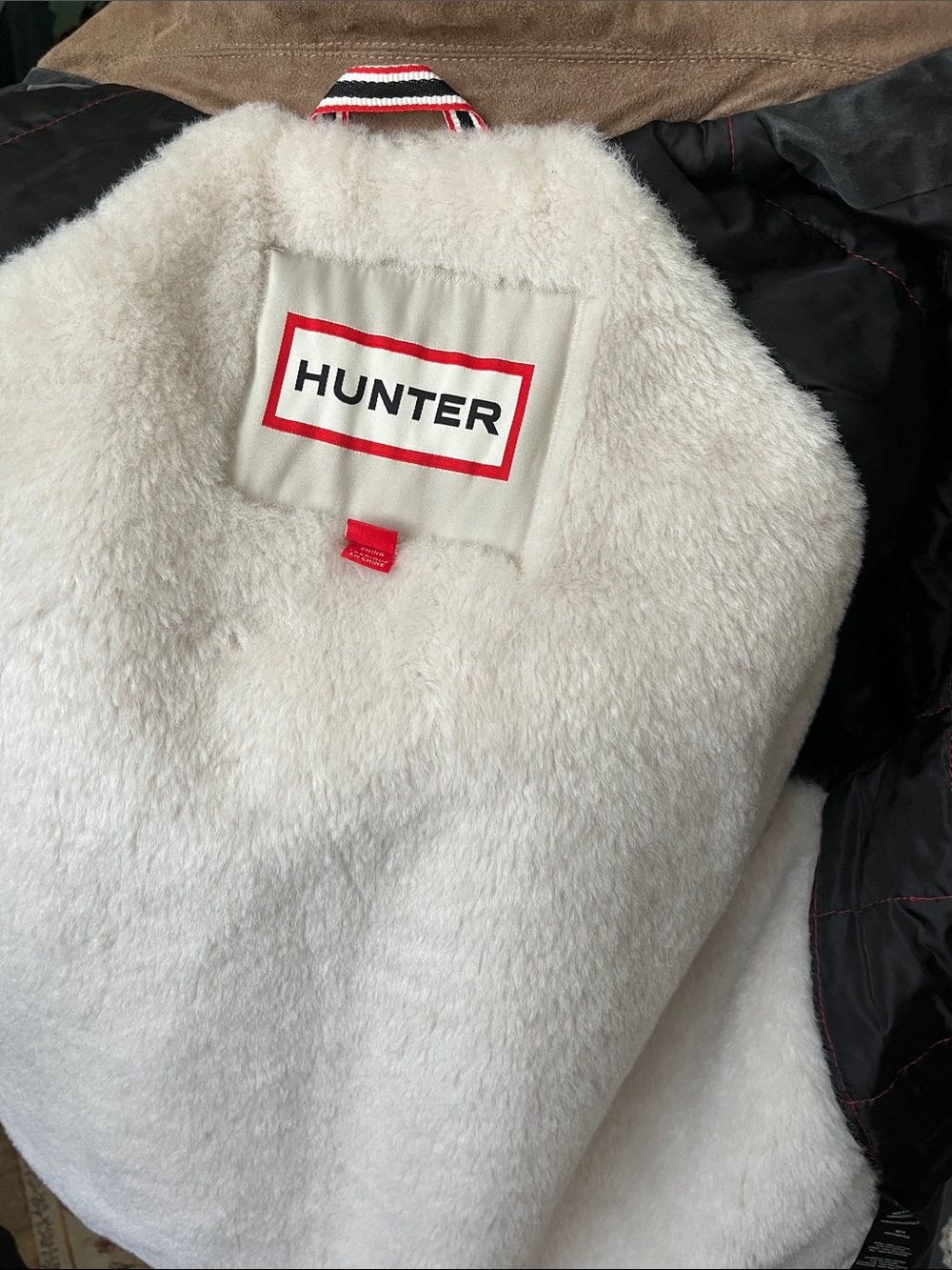 Hunter chore coat/Work Jacket with Tan Collar - Picture 3 of 11